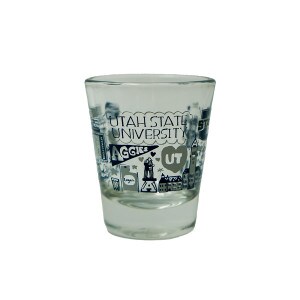 Julia Gash Doodle Utah State Shot Glass